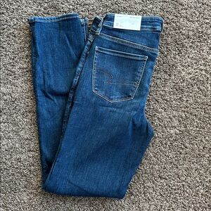 American Eagle Outfitters Women's Dark Blue Skinny Jeans